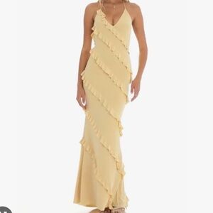Lucy in the Sky Butter Yellow Maxi Dress